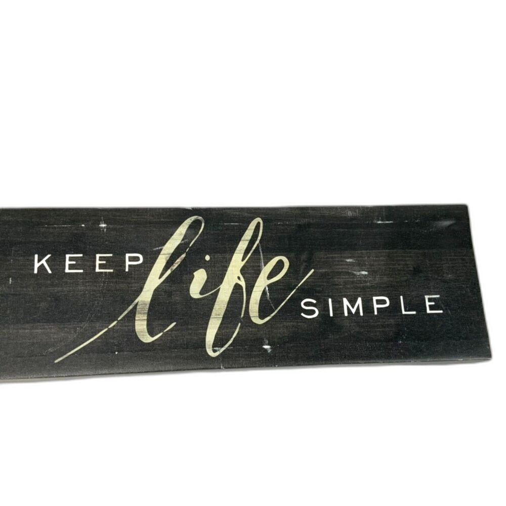 Canvas Sign "Keep Life Simple" - Picture 2 of 4